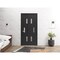 Vdomdoors Sliding Closet Bi-fold Doors 36 x 80in, Sete 6933 Matte Black W/ Frosted Glass, Sturdy Tracks SETE6933BF-BLK-36 - alternate 8